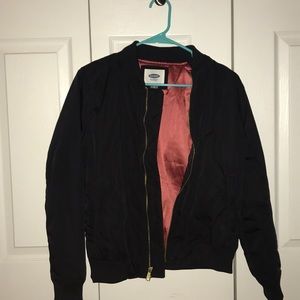 Black bomber jacket